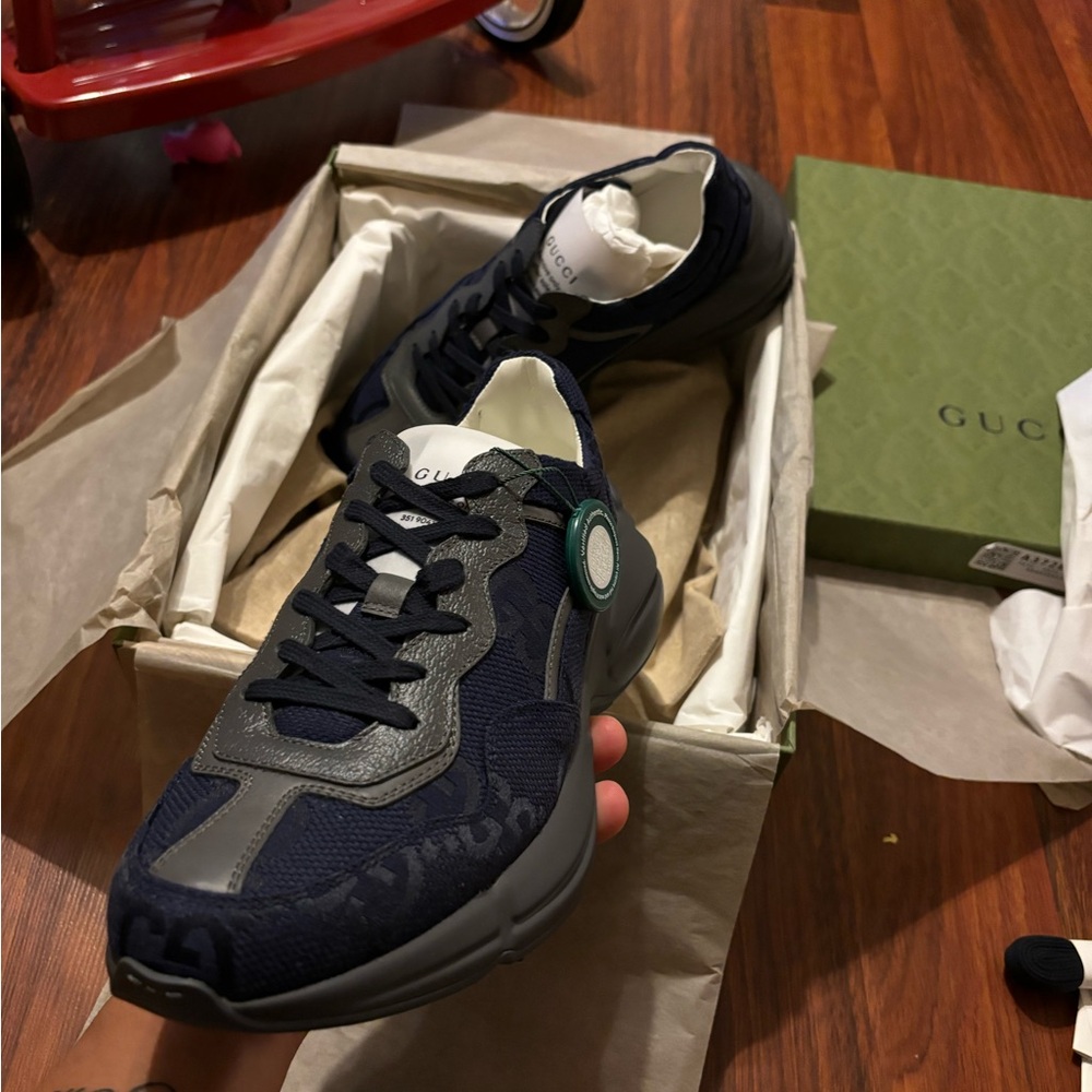 Gucci rhyton navy blue GG.